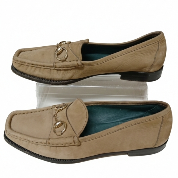 Gucci Tan Leather Loafers - Picture 2 of 6
